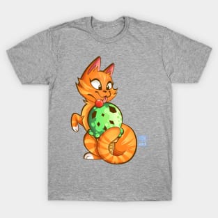 Minty Kitty No Background T-Shirt